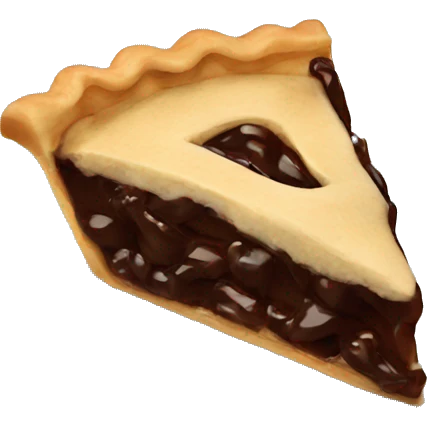 Pie with topping emoji