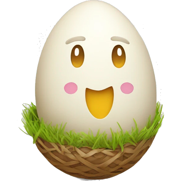 Easter funny egg emoji