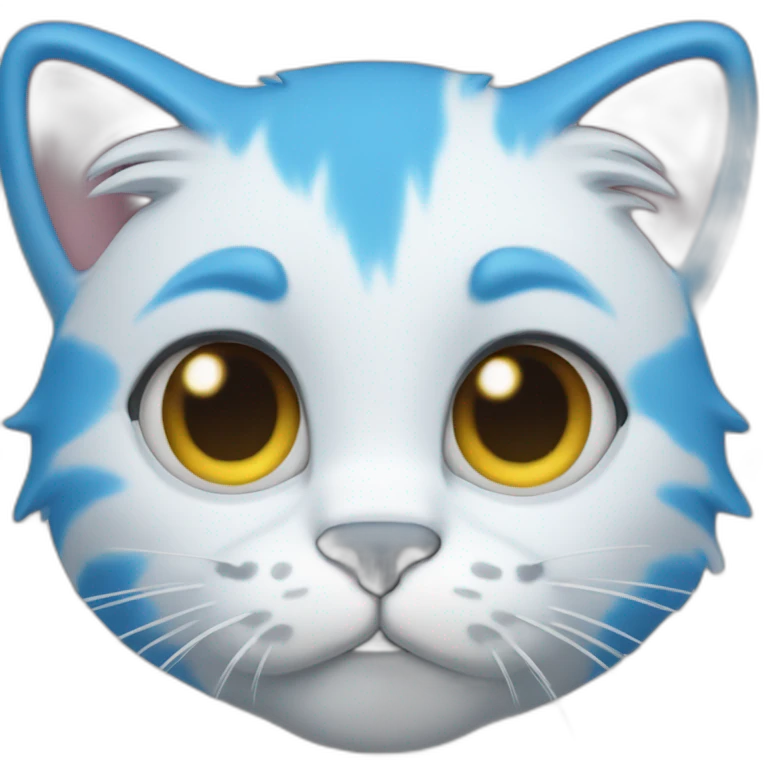 Blue Smurf Cat emoji