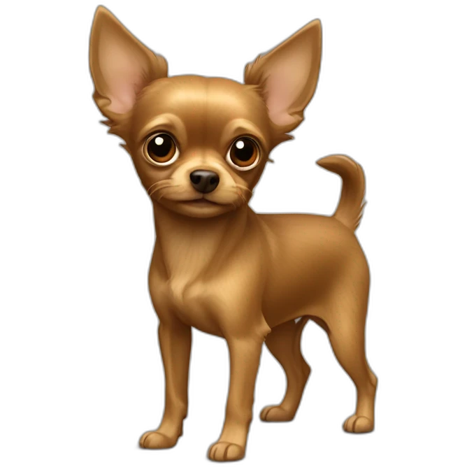Russian-toy-terrier-full-light-brown-hairy emoji