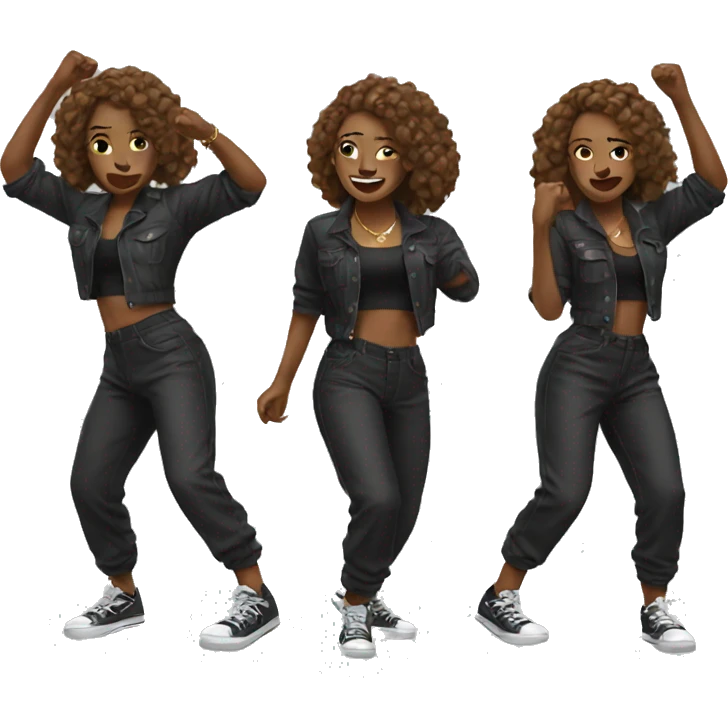 woman dancing hiphop emoji
