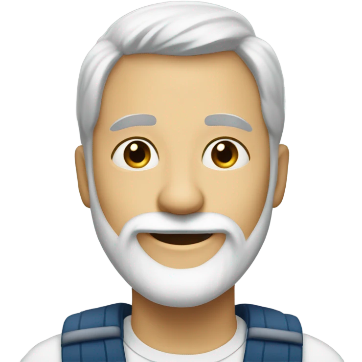 White brunette bearded hope dealer  emoji