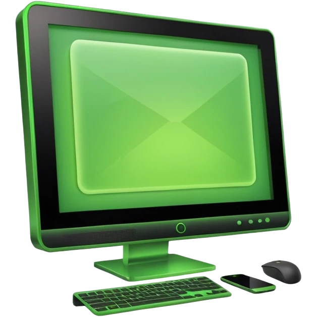 green pc monitor emoji