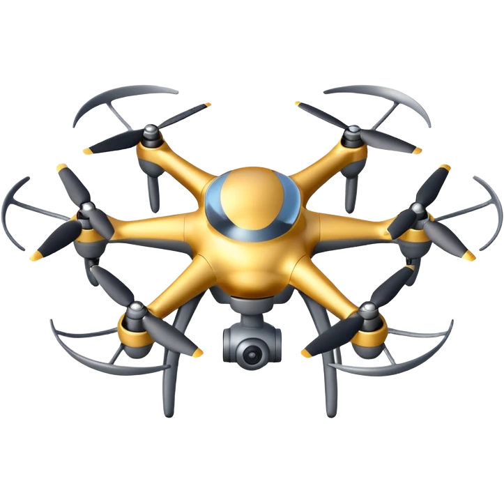 Drone – Quad-copter with spinning propellers emoji
