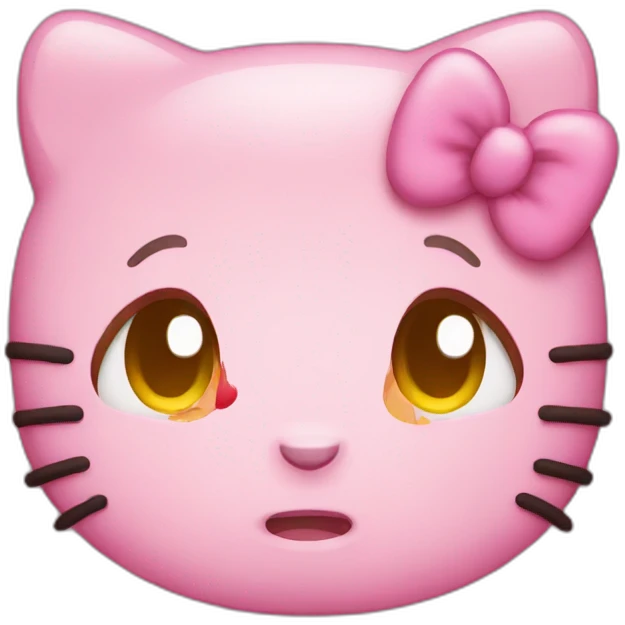 Hello kitty sad emoji
