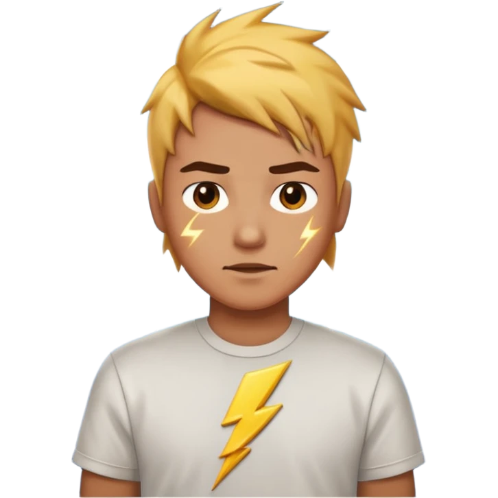 Lightning with shirt emoji
