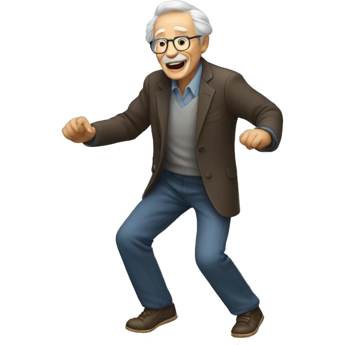 old man dancing emoji