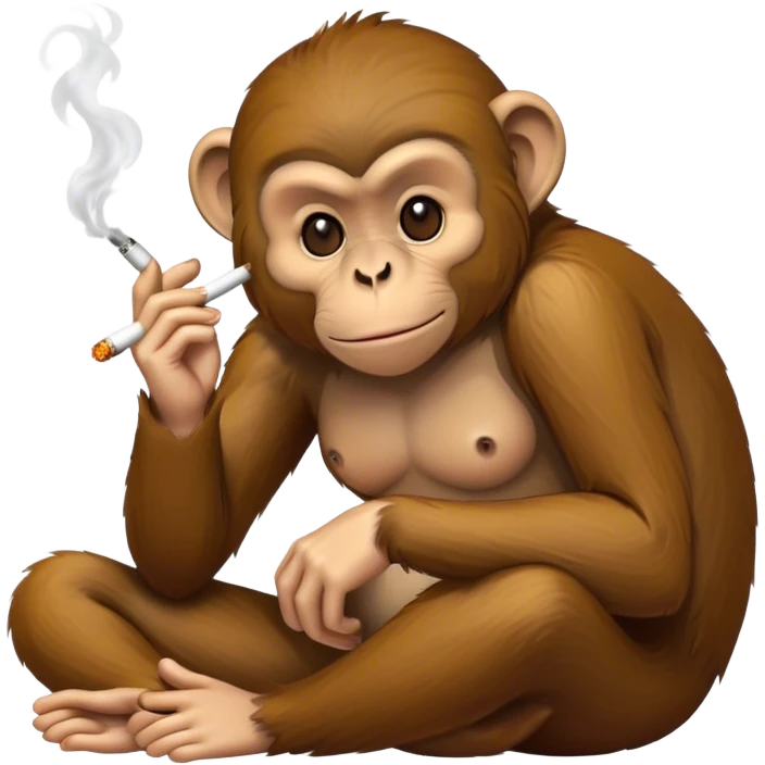monkey smoking emoji