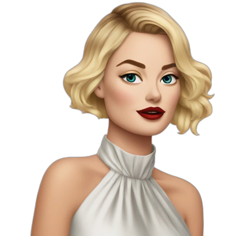 Margot Robbie kiss emoji