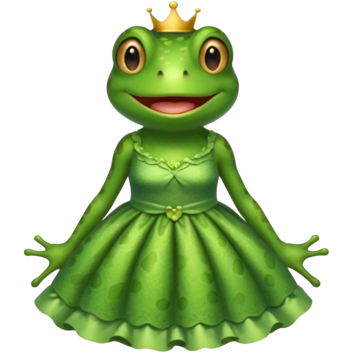 frog with dress emoji