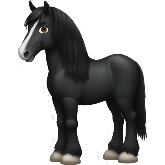 Black Clydesdale  emoji