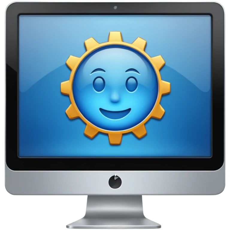software development gear icon in computer emoji