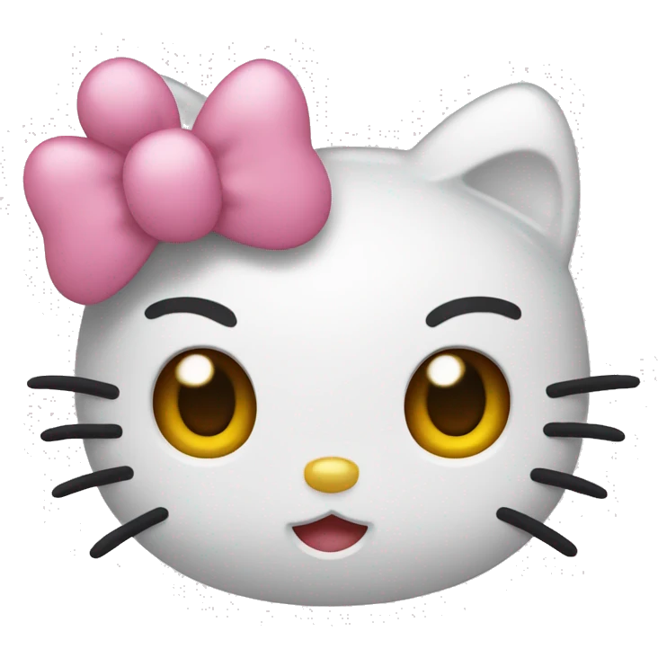 Hello kitty with a bow emoji
