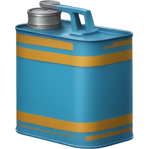 Oil can blue color emoji