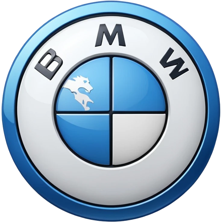 Emoji of BMW logo emoji