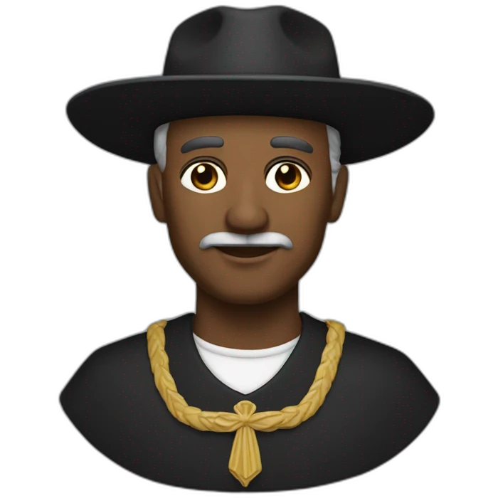 Padre Cícero de chapéu preto emoji