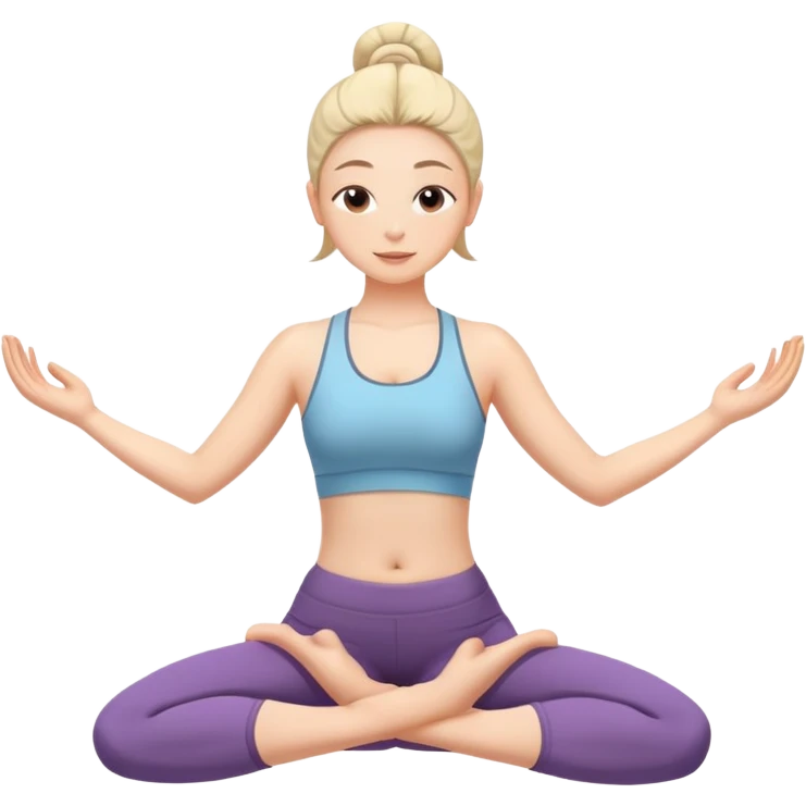 person stretching in a yoga pose emoji