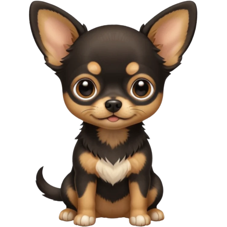  black-black   baby Chihu dog emoji