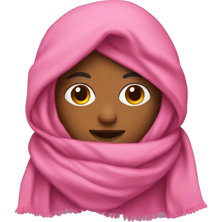pink scarf emoji
