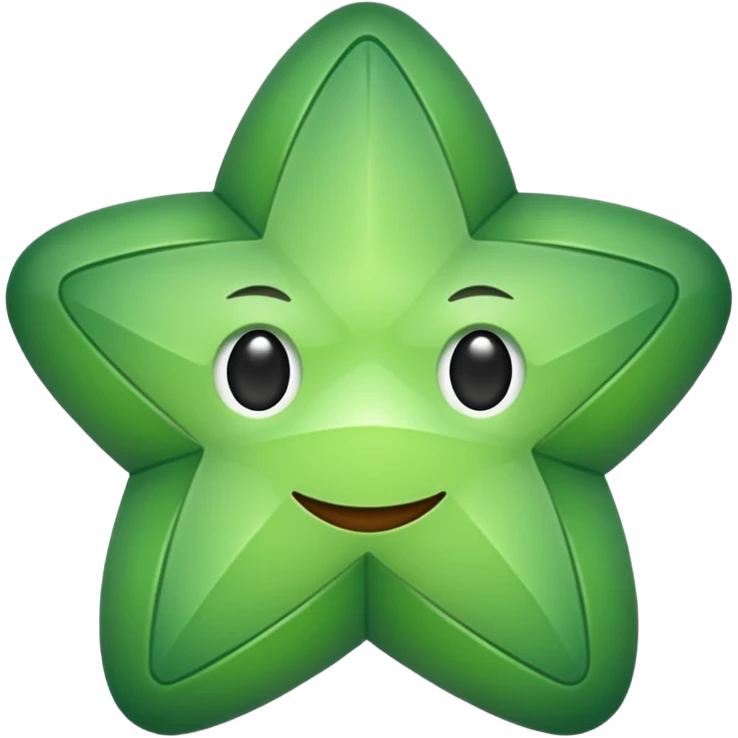 Étoile vert sauge emoji