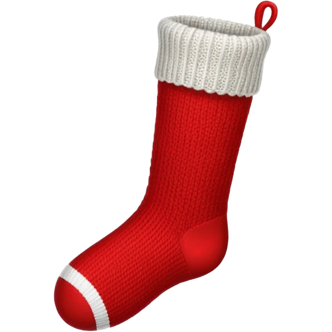 Christmas red sock emoji