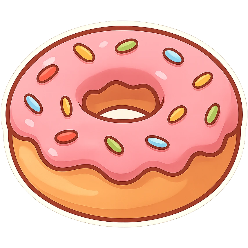 一个甜甜圈 emoji