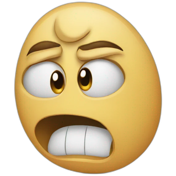 Stressed emoji