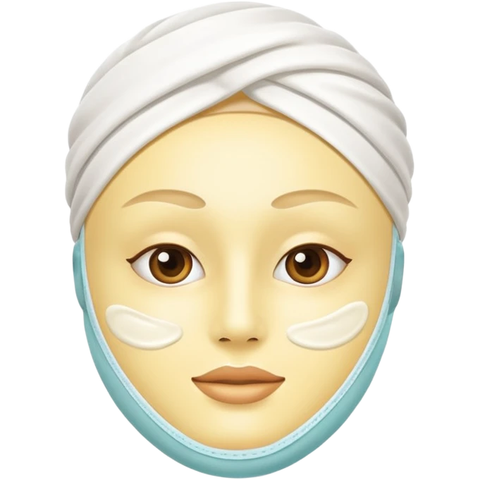 skincare mask emoji