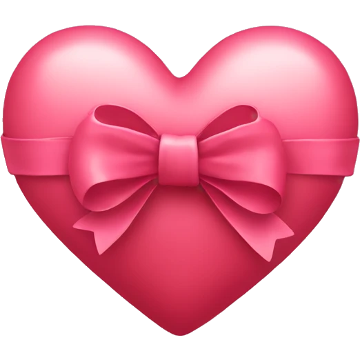 Heart with bow emoji