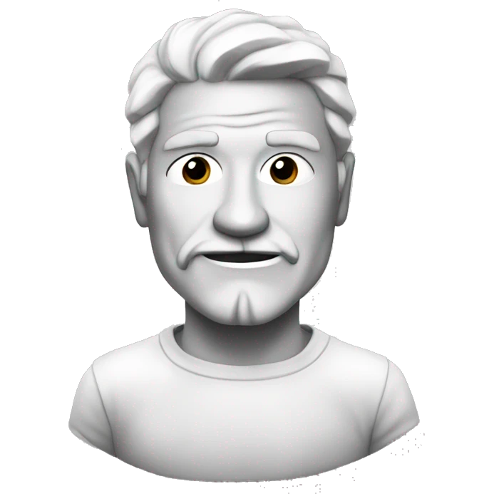 Rock cuire man white  emoji