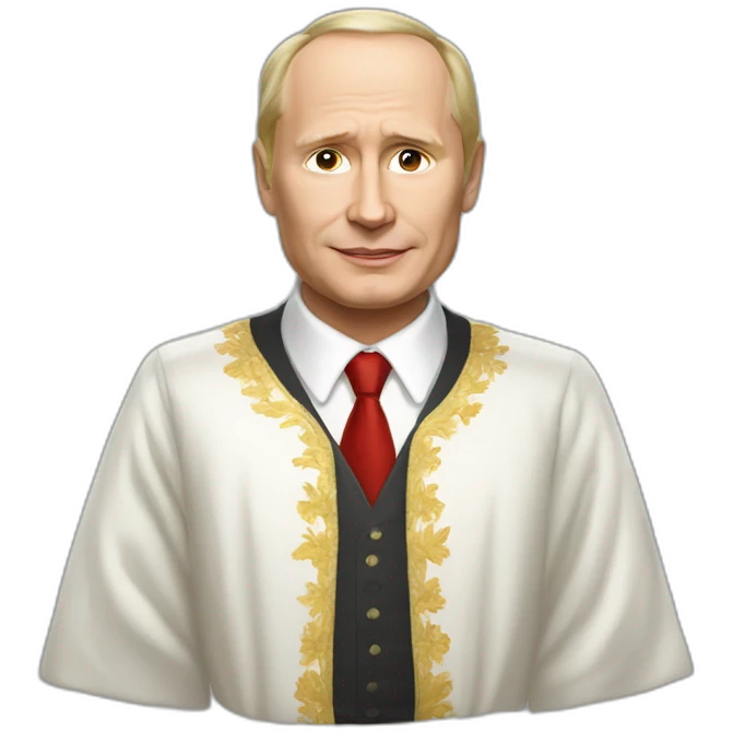 Vladimir Poutine en robe emoji