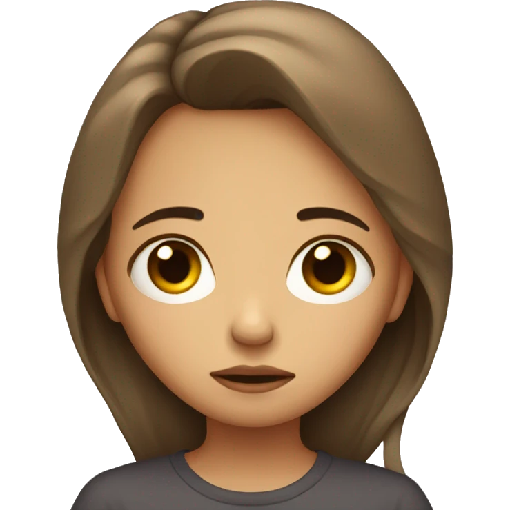 a sad girl emoji
