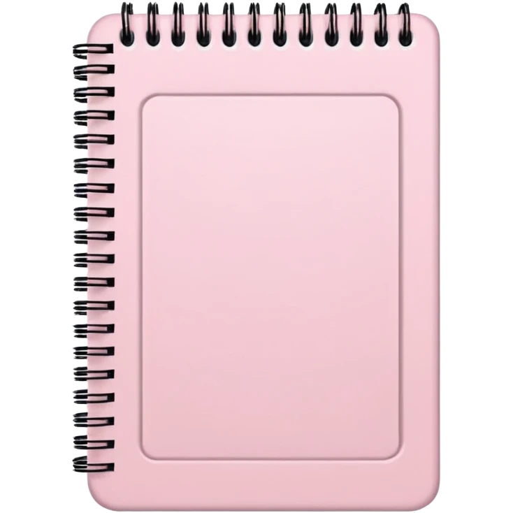 light pink notepad emoji