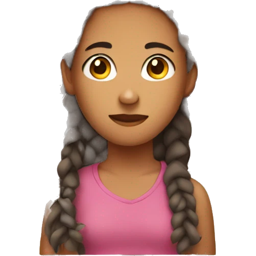 Teenager with braids  emoji