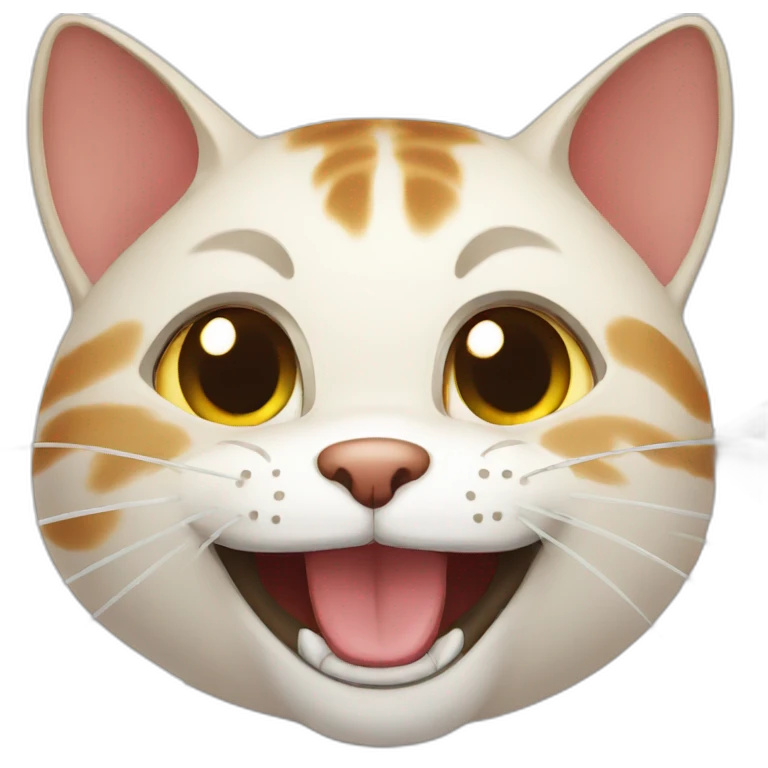 Chinese Cat laughing emoji