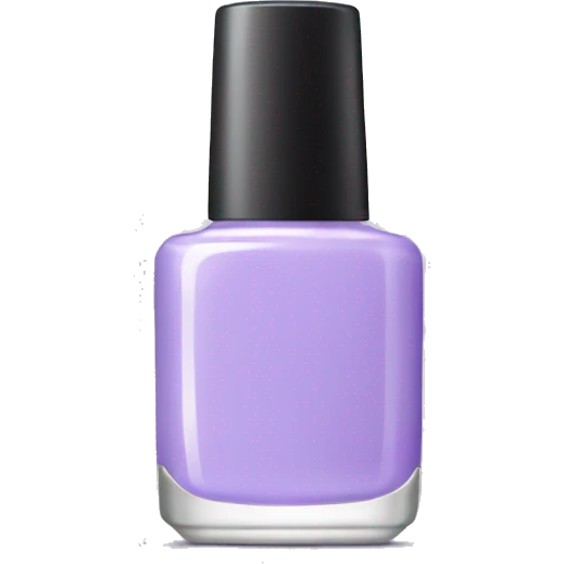 Light purple nail polish bottle emoji