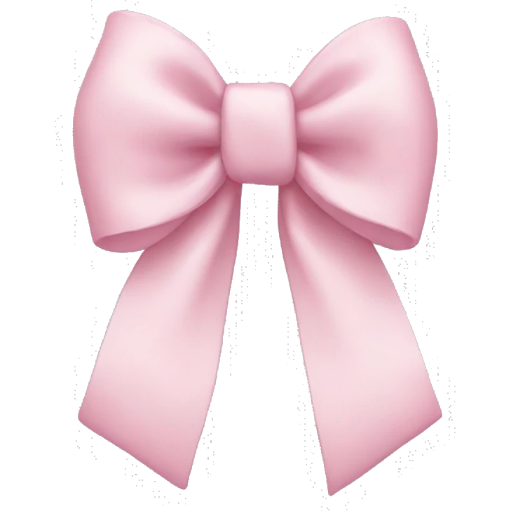Light pink bow emoji