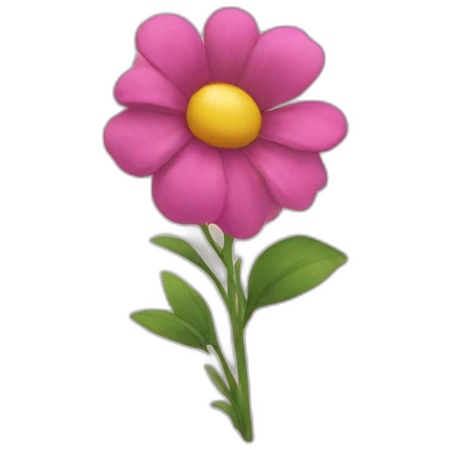 Coração-com flor emoji