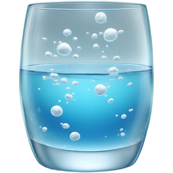 explosion atom in glass water emoji