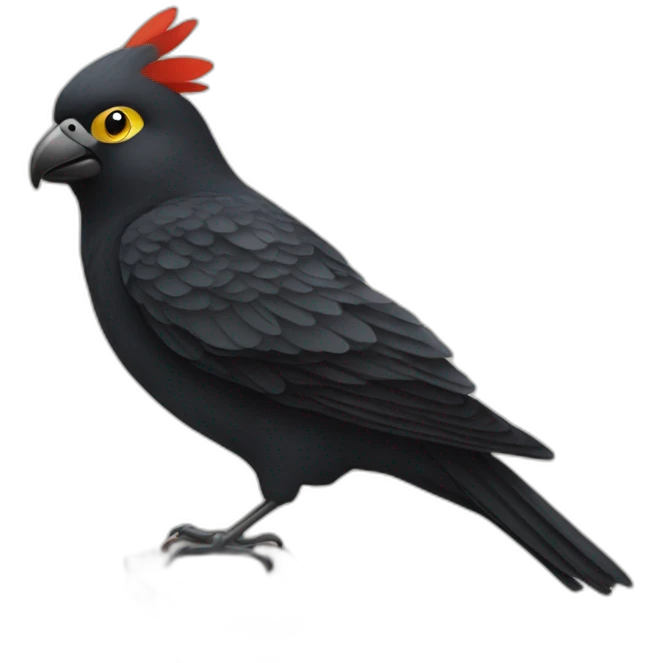 Pájaro negro emoji