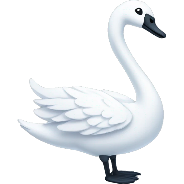 swan with surgical scrubs emoji