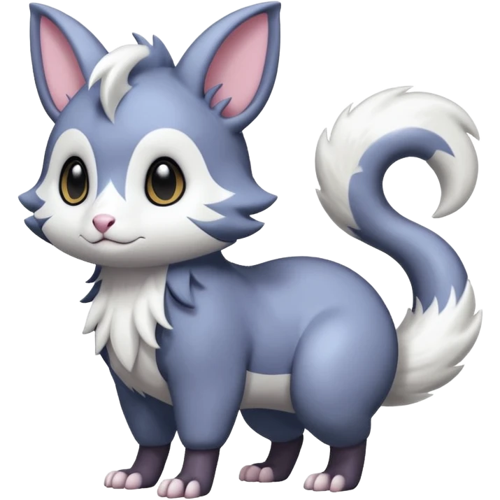 Shiny Furret-Absol-Noibat-Hybrid (Full body) emoji