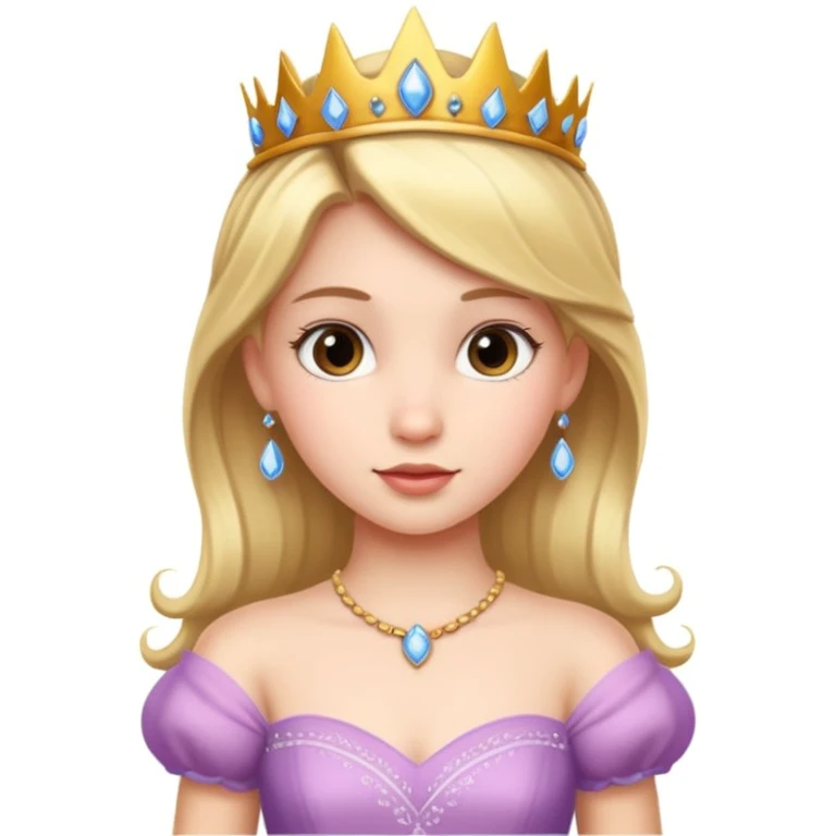 girls in a princess dress emoji