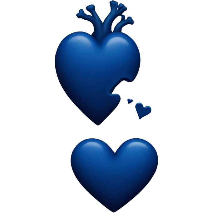 Dark blue heart emoji