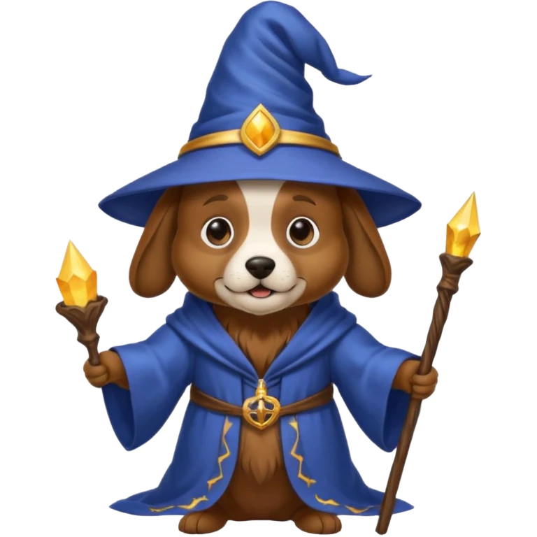 Dog wizard emoji