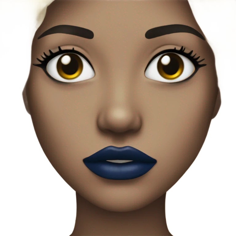
dark blue lips emoji