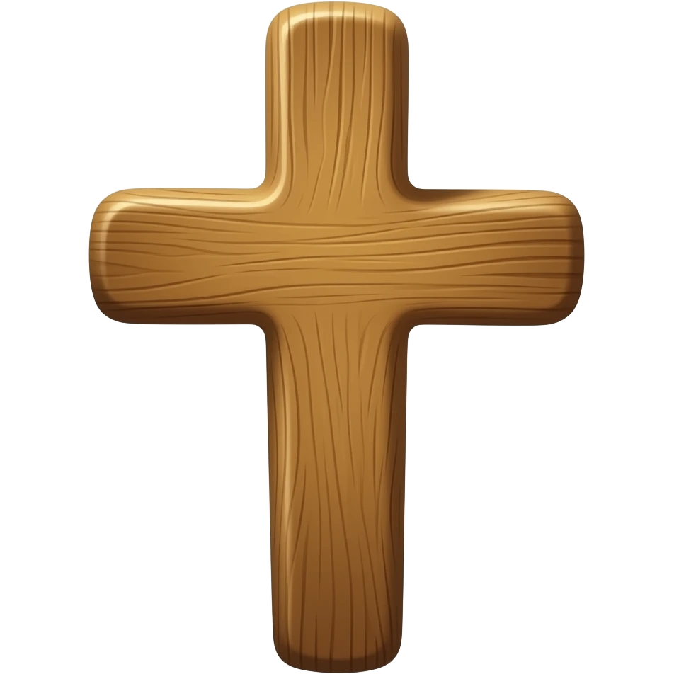 christian wooden cross emoji