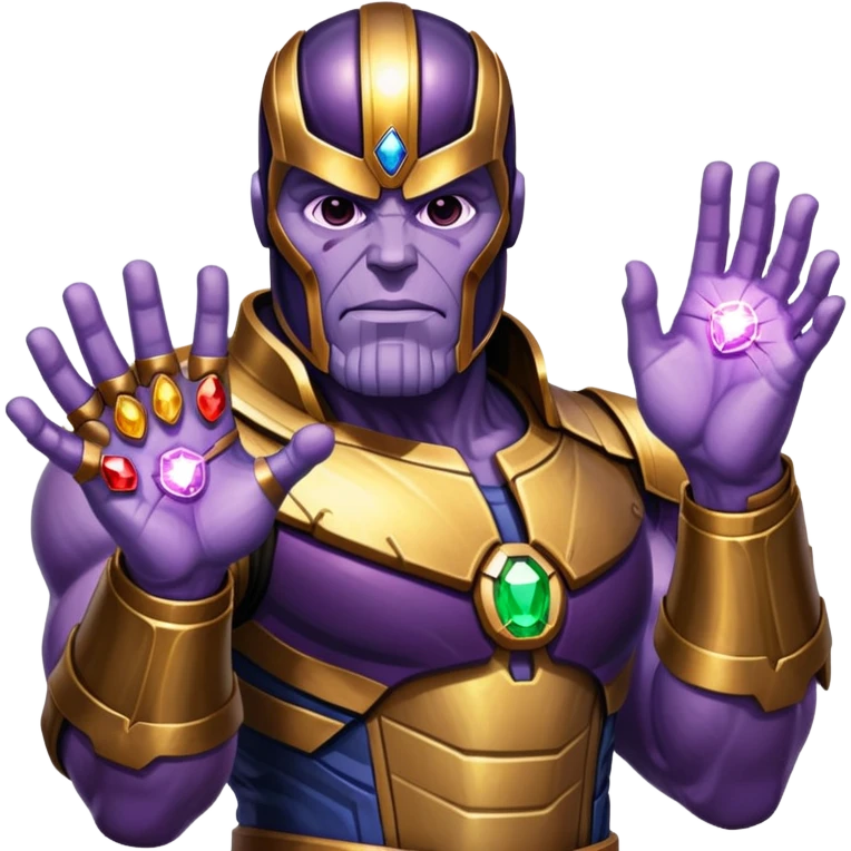 Thanos with Infinity Gauntlet emoji