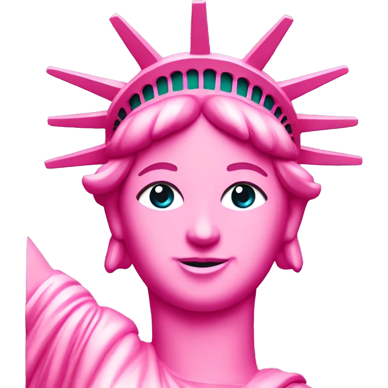 Pink Statue of Liberty  emoji