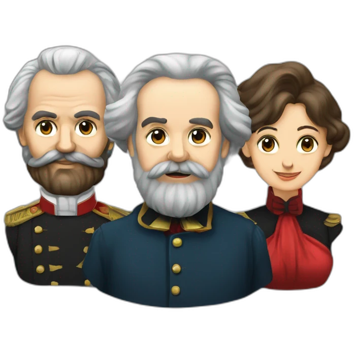Karl marx avec lenine et staline emoji